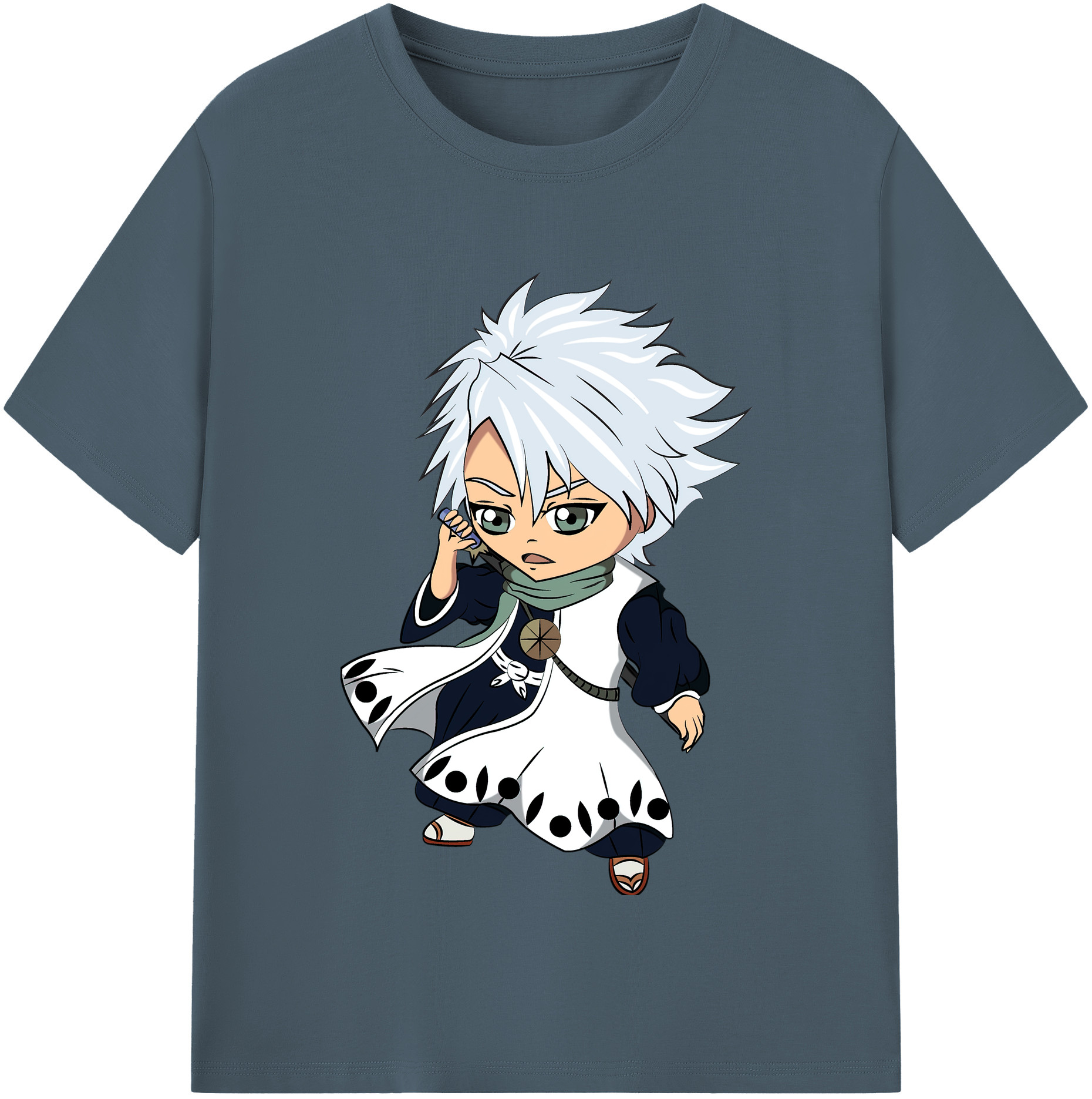 （画像用） ブリーチ 日番谷冬獅郎（ひつがや とうしろう） BLEACH Hitsugaya Toushirou 綿100％半袖Tシャツ（フロントプリント）